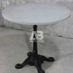 میز ناهارخوری بتنی گرد مدل D100-3-IR چدنی