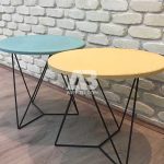 میز کنار مبلی بتنی تخت