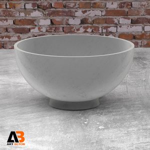 گلدان بتن اکسپوز کاسه ای سایز 81-35-40