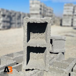 بلوک سیمانی باغی حیاطی دو خانه 18 سانتیمتر سنگین