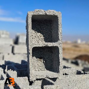 بلوک سیمانی پرسی دو خانه 20 سانتیمتر سنگین