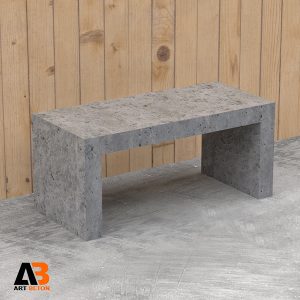نیمکت بتن اکسپوز ساده سایز 45*45*100