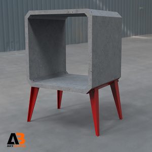 ساید تیبل بتنی طرح ژی