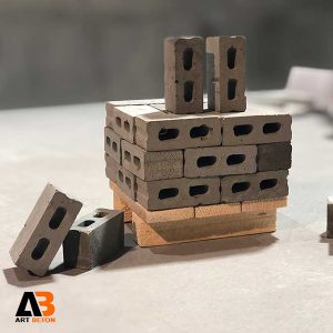 بلوک بتنی مینیاتوری B1 + پالت چوبی