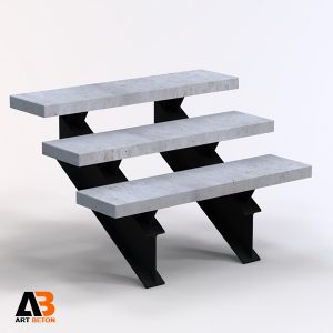 پله بتن اکسپوز 31*120 ضخامت 6 تخت سانتیمتر